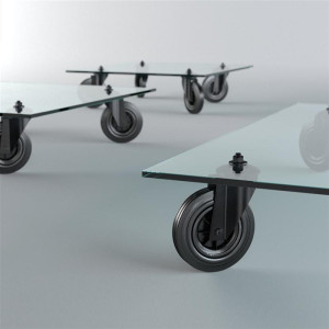 Tavolo con ruote von Fontana Arte