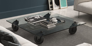 Tavolo con ruote von Fontana Arte