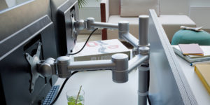 viewmate monitorhalter von dataflex im büro